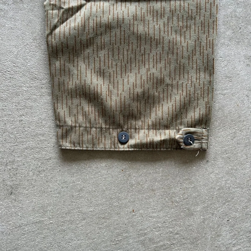 Vintage 60s East German Strichtarn Military Cargo Pants Size 30x30 Raindrop Camo